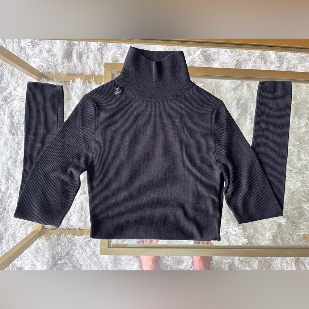 Prada women’s black wool longsleeve turtleneck size 36 small - Picture 7 of 10